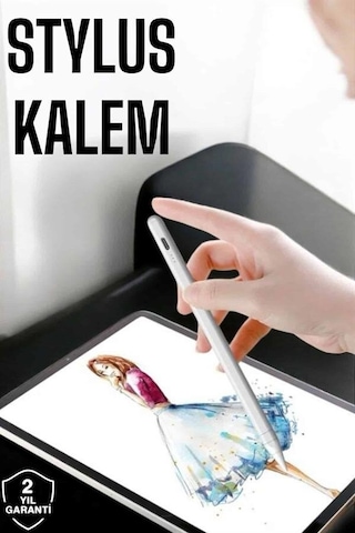 Tablet Kalemi Stylus Pen Dokunmatik Kalem Android Ve İos Uyumlu Şarjlı 1