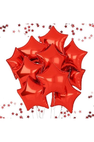 Yıldız Folyo Balon Kırmızı 18 Inc Kırmızı