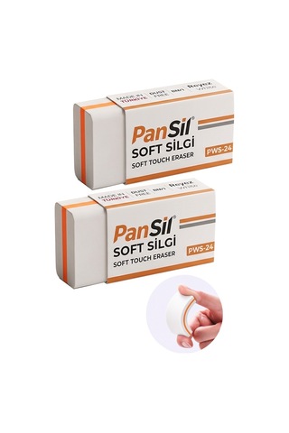 Beyaz Silgi Orta Boy Soft Silgi 2 Adet Pansil Yumuşak Silgi Ufalanmayan Okul Büro Yerli Üretim Ekstra Yumuşak