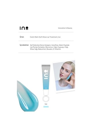 Ice Lip Balm Volufiline & Saf Deniz Kolajeni & Peptit Kompleksi