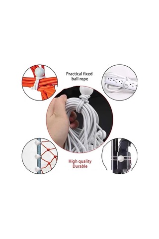 Elmpaly Ağır Hizmet Siyah 30lu Bilyalı Emniyetli Şemsiye Gergi İpi 122lbs Çekme Dayanımı