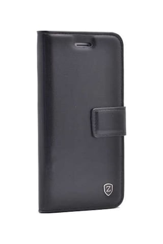 LG Uyumlu G5 Kılıf Zore New Delüxe Kapaklı Standlı Kılıf Siyah