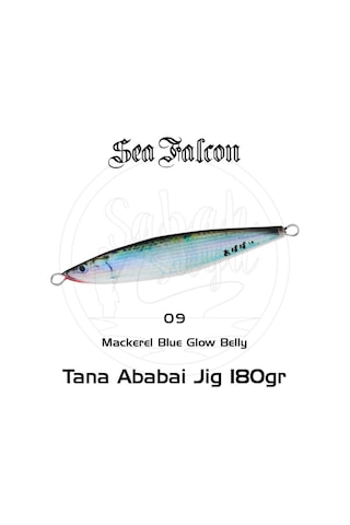 Sea Falcon Ababai Jig 180Gr 09 Mackerel Blue Glow Belly