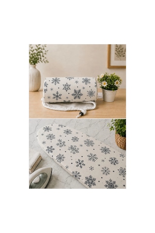 Pionny Keçeli Ütü Masası Kılıfı - 55x140 Cm - Snow Çok Renkli