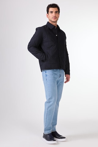 Dufy Lacivert Kapitone Erkek Mont - Slim Fit Lacivert