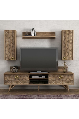 Dekorister Exclusive Yakamoz Tv Ünitesi Ceviz