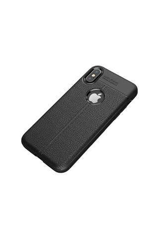 Apple Uyumlu iPhone Xs Max 6.5 Kılıf Zore Niss Silikon Kapak Siyah