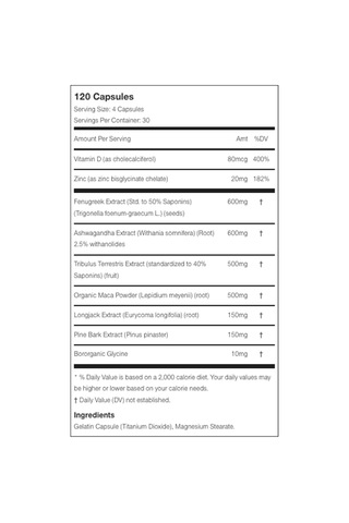 Prımeval Labs Apesh T Test Zinc-fenugrek-maca-tribulus-longj...