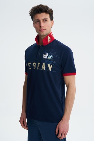 AR-MA Arma Erkek Regular Fit Likralı Pike Polo Yaka Tişört Y27374308601 001