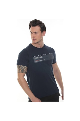 Fore Sport Erkek One Nıne Baskılı T-shirt Lacivert