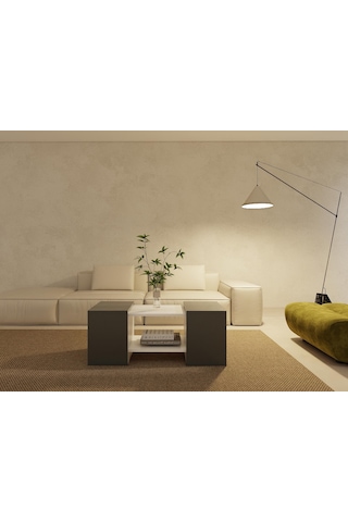 Lupo Orta Sehpa Koyugri-beyaz Koyu Gri