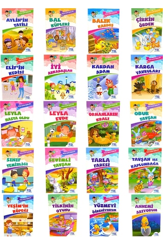 Mini Mini Birler Serisi 1. Ve 2.sınıf 20 Kitap Kutulu Okuma Seti