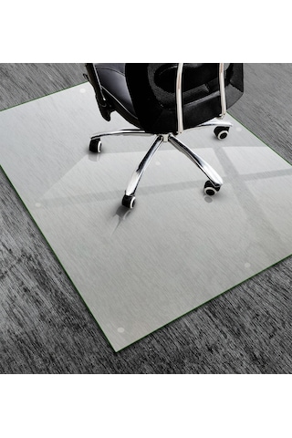 Cam Sandalye Matı Satina 100cm X 120cm
