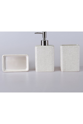 Linen Diş Fırçalık İnci Bej