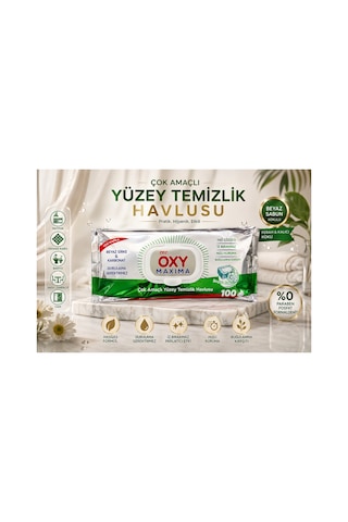Mr. Oxy Maxima Çok Amaçlı Yüzey Temizlik Havlusu 100 Yaprak Beyaz Sabun Kokulu Yağ Çözücü, İz Bırakmaz, Hızlı Kurur Diğer Mr. Oxy Maxima Çok Amaçlı Yüzey Temizlik Havlusu 100 Yaprak Beyaz Sabun Kokulu Yağ Çözücü, İz Bırakmaz, Hızlı Kurur Diğer
