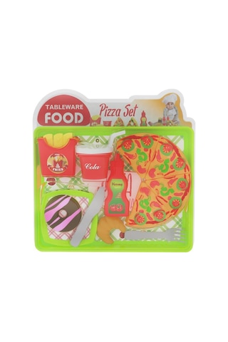 Uçar Oyuncak Tableware Food Tepsili Pizza Set