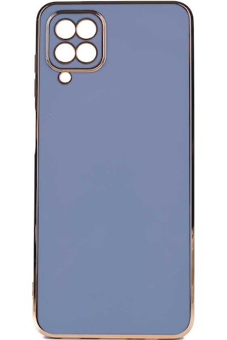 Zore Galaxy Uyumlu A12 Kılıf Bark Kapak - Mavi Açık Mavi Açık