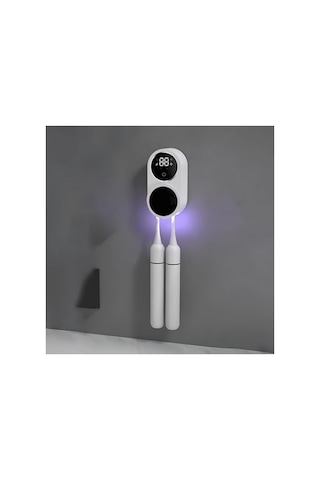 Şarj Edilebilir Diş Fırçası Tutacağı Ve Uv Sterilizatör, 1800mah Açık Bej