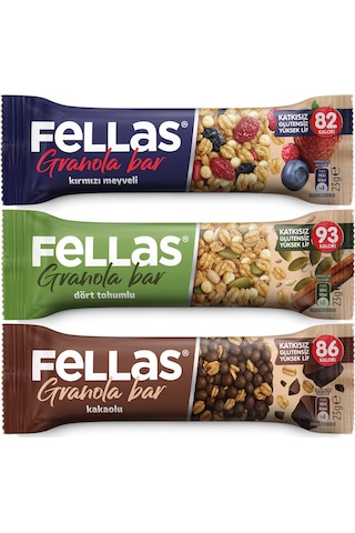 Granola Bar Protein Kaynağı 23 G Karma Kutu 12 Adet