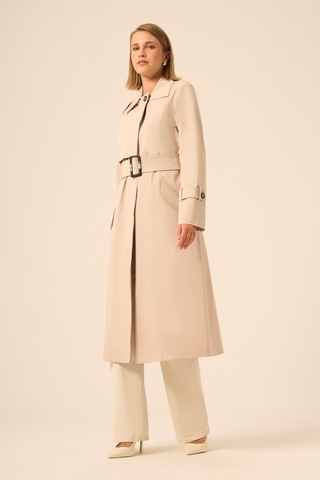 Ftz Women Kadın Trenç Kaban Beige 31211 Beige