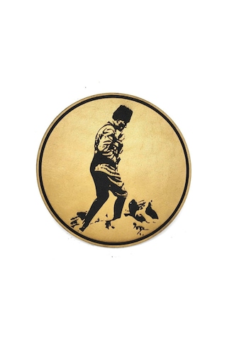 Atatürk Kocatepe Deri Peç - Arma - Askeri Patch Çok Renkli