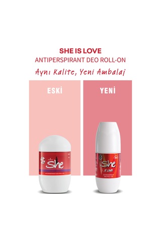 She Is Love Kadın Roll-On Deodorant 50 ML