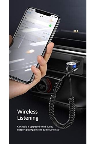 Bluetooth 5.0 Receiver Usb Aux Wireless Araç Kiti Telefon Konuşma Müzik Dinleme Ba01 Sj464lvx