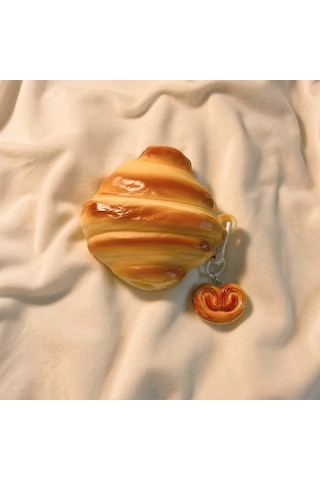 Snapbuy Airpods Uyumlu Askılı Kruvasan Tasarımlı Yumuşak Kulaklık Kılıfı Airpods Pro 2.nesil