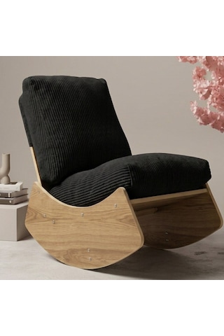 Comfort Sallanır Koltuk Tv Koltuğu Sallanan Berjer Sandalye Siyah