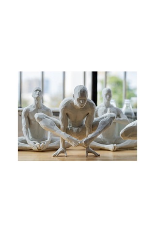 Yoga/meditasyon Yapan İskandinav Tarzı Biblo Heykel Figür Dekor Dekorasyon Hediyelik Denge Ve Huzur 3