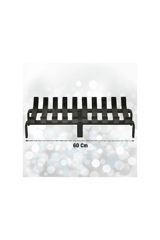 60 Cm X 32 Cm 10 Çubuklu Ekstra Şömine Izgarası Dar Gözlü Izgara