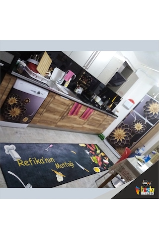Buzdolabı Ve Bulaşık Makinesi Kapak Folyo Kaplama Çiçekler (408896359)