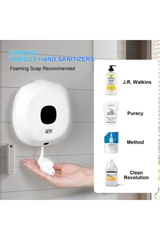 Qfdr Sabunluk, Elektrikli Otomatik Sabunluk, Delmeden Duvara