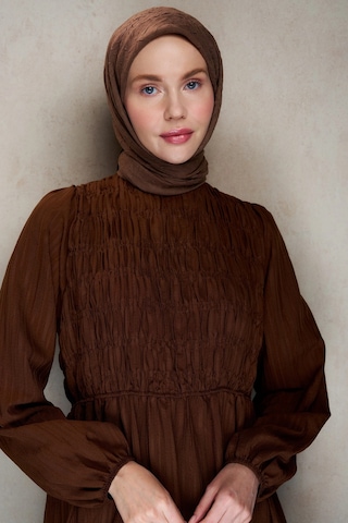 Bambu Kraş Eşarp Tesettür Giyim, Hafif, Rahat, Şık, Yüksek Kalite, Hijab, Scarf, Shawl Kahverengi