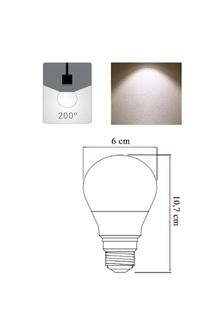 Panasonic 4,9w 40w Küçük Led Ampul 4000k - Gün Işığı E27 Avize Lambası