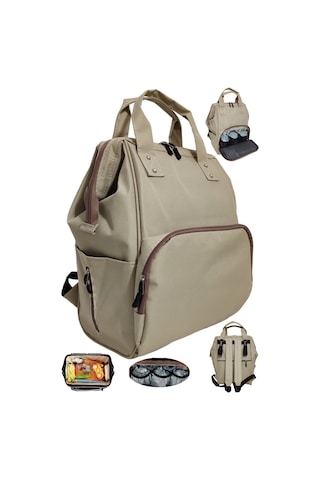 Bebek Bakım Çantası Organizatör Anne Bebek Bakım Sırt Çantası Kahverengi