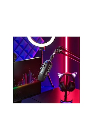 Seiren V2 Pro - Yayıncılar İçin Profesyonel Usb Mikrofon 30 Mm Dinamik Mikrofon, Analog Kazanç Sınırlayıcı, Entegre Doldurma Damperi Ve Ön Cam , Siyah