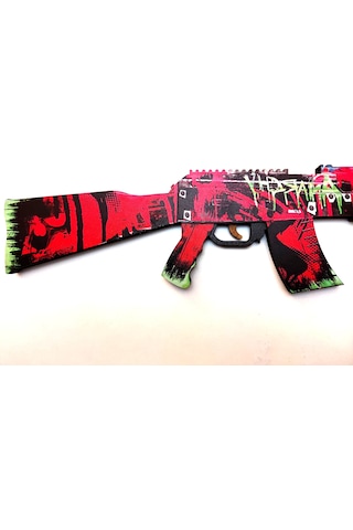 Ahşap Cs-Go Neon Revolution Skin Kaplamalı Ak-47 Tüfek