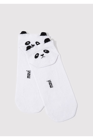 Mavi - Beyaz Patik Çorap 1912466-620 Beyaz