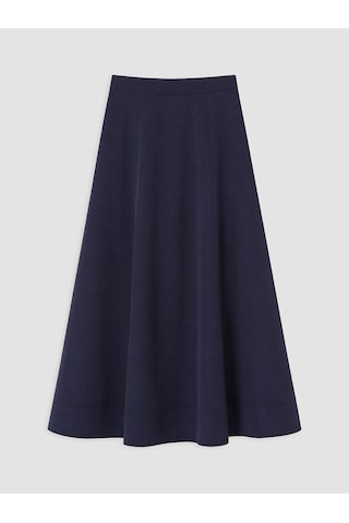 Lcw Modest Lacivert Yüksek Bel Poplin Kloş Etek