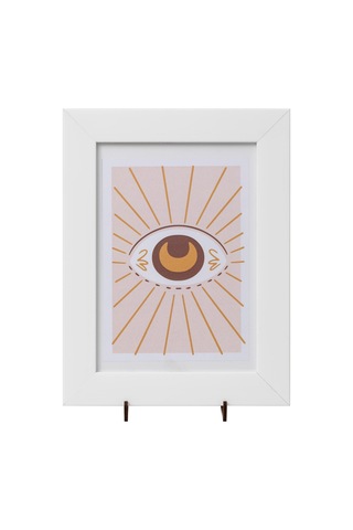 Dekoratif 4'lü Fotoğraf Çerçevesi - Beyaz