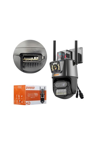 Avenir Av-m21 Smart Güvenlik Kamerası 3mp 2 Kameralı 8x Zoom Onvi