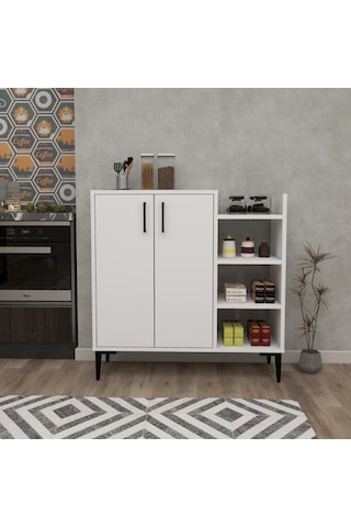 Arnetti Mutfak Banyo Dolabı Leskar Çok Amaçlı Dolap, Beyaz