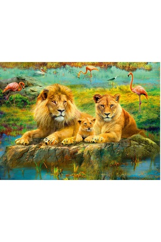 Ravensburger Puzzle Aslan Ailesi 500 Parça