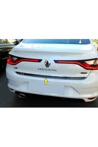 Renault Megane 4 Sedan Krom Bagaj Alt Çıtası 2016 ve Üzeri (00) (ŞüsCarOto Aksesuar)