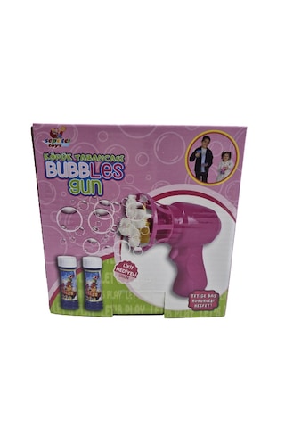 Pilli Çok Delikli Köpük Atan Tabanca Pembe