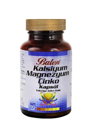 Balen Kalsiyum Magnezyum Çinko 709 Mg 90 Kapsül x 3 Adet