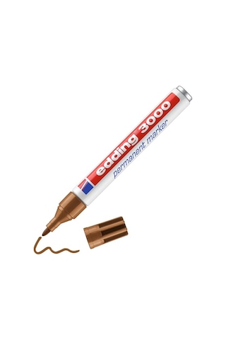 Kalıcı Marker Koyu Kahverengi 1 Kalem Yuvarlak Uç 1 5-3 Mm Hızlı Kuruyan Kalıcı Marker Suya Dayanıklı Silinmeye Genel