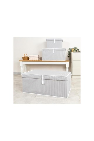 Kapaklı Sandık Tipi Organizer, Dayanıklı Ve Katlanabilir - 70x40x30 Cm
