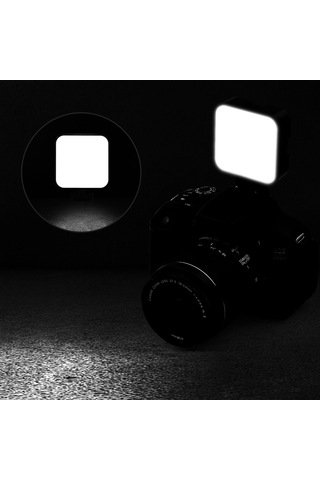 Samdoo Andoer W36 Led Fotoğraf Işığı 5600k 5 Seviye Parlaklık Ayarı 3 Soğuk Ayaklı Üst 1200mah Pil İle Kamera/tripoda Uyumlu
